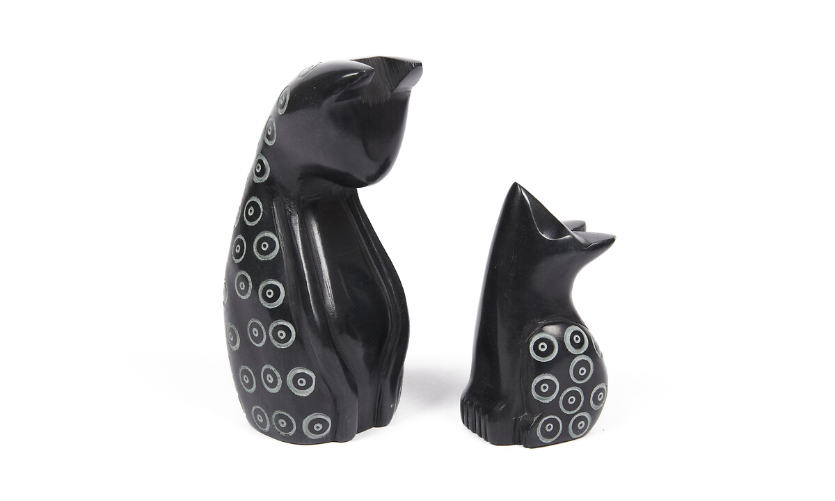 Statuettes 2 chats