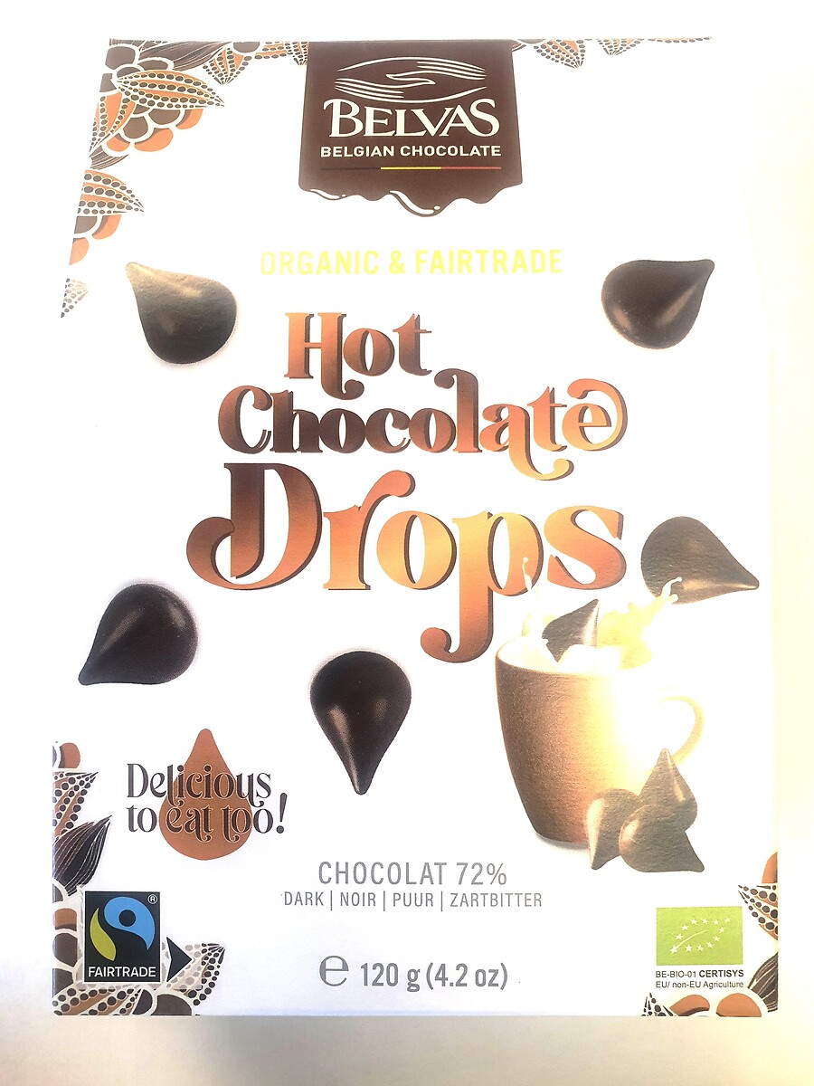 Gouttes chocolat noir 72% Bio 120g